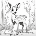 Enchanted Woodland Deer Coloring Sheets 4