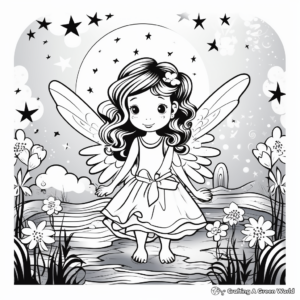 Enchanting Fairy-Tale Digital Art Coloring Pages 1