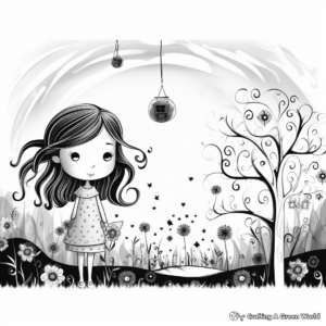 Enchanting Fairy-Tale Digital Art Coloring Pages 2