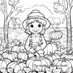 Encantadoras páginas para colorear de la cosecha de otoño 1