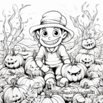 Encantadoras páginas para colorear de la cosecha de otoño 4