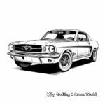 Enchanting Ford Mustang Coloring Pages 1