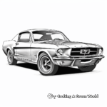 Enchanting Ford Mustang Coloring Pages 4