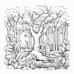 Enchanting Forest Scenes Coloring Pages 3