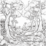 Enchanting Forest Scenes Coloring Pages 4