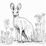 Enchanting Kangaroo Coloring Pages 3
