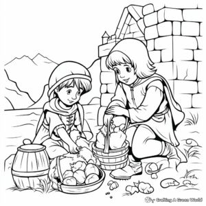 Enchanting Medieval Fairy Tale Coloring Pages 1