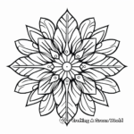 Enchanting Snowflake Patterns Coloring Pages 3