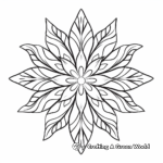 Enchanting Snowflake Patterns Coloring Pages 4