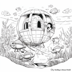 Enchanting Underwater Adventure Summer Bucket List Coloring Pages 4