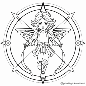 Enchanting Zodiac Symbol: Sagittarius Coloring Pages 2