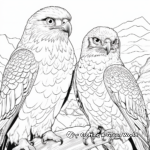 Endangered Falcons: Conservation Coloring Pages 1