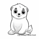 Endearing Baby Seal Coloring Pages 3