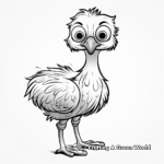 Endearing Emu Bird Coloring Pages 2