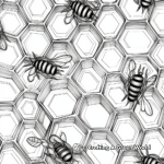 Endless Honeycomb Pattern Coloring Pages 2