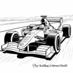 Energetic Formula 1 Car Coloring Pages 2
