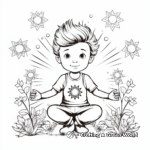 Energizing Yoga and Meditation Coloring Pages 4