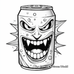 Energy Drink Can Coloring Sheets for Teens 1