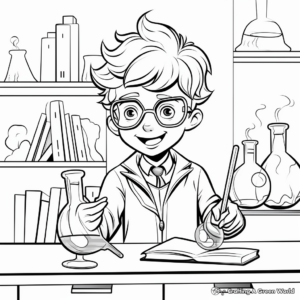 Engaging Chemistry Lab Coloring Pages 2