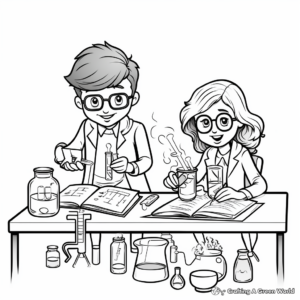 Engaging Chemistry Lab Coloring Pages 3