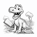 Engaging Coloring Pages of Dinosaur Scenes 4