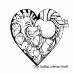 Engaging Heart Puzzle Coloring Pages 1