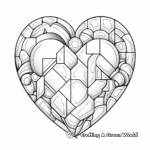 Engaging Heart Puzzle Coloring Pages 3
