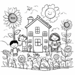 Engaging Kindergarten Spring Coloring Pages 2