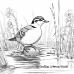 Engaging Marsh Wren Coloring Pages 2