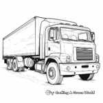 Engaging Moving Truck Coloring Pages 1