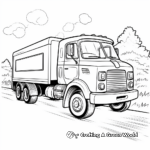 Engaging Moving Truck Coloring Pages 2