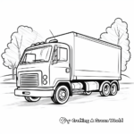 Engaging Moving Truck Coloring Pages 3