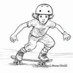 Engaging Skateboarding Coloring Pages 3