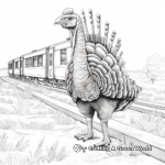 Engaging Turkey Tracks Coloring Pages 3