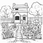 Páginas para colorear de jardines campestres ingleses 2