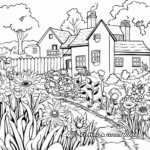 Dibujos para colorear de Jardines campestres ingleses 4