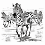 Engrossing Wildebeest Migration Coloring Pages 4