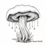 Enoki Mushroom Coloring Pages for Artists 3