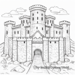 Enter the Castle: Medieval-Themed Printable Coloring Pages 1