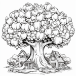 Entertaining Apple Tree Coloring Pages 2