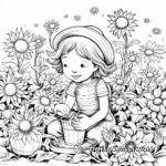 Enticing Herb Garden Coloring Pages 1