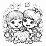 Enticing 'Love' Fruit of the Spirit Coloring Pages for Kids 1