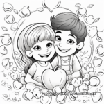 Enticing 'Love' Fruit of the Spirit Coloring Pages for Kids 4