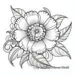 Enticing Perianth Flower Part Coloring Pages 3