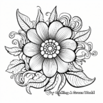 Enticing Perianth Flower Part Coloring Pages 4