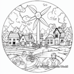 Environmental Earth Day April Coloring Pages 1