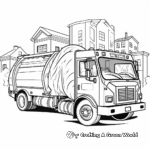 Environmental Friendly Garbage Trucks Coloring Pages 2
