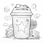 Everyday Household Trash Can Coloring Pages 1