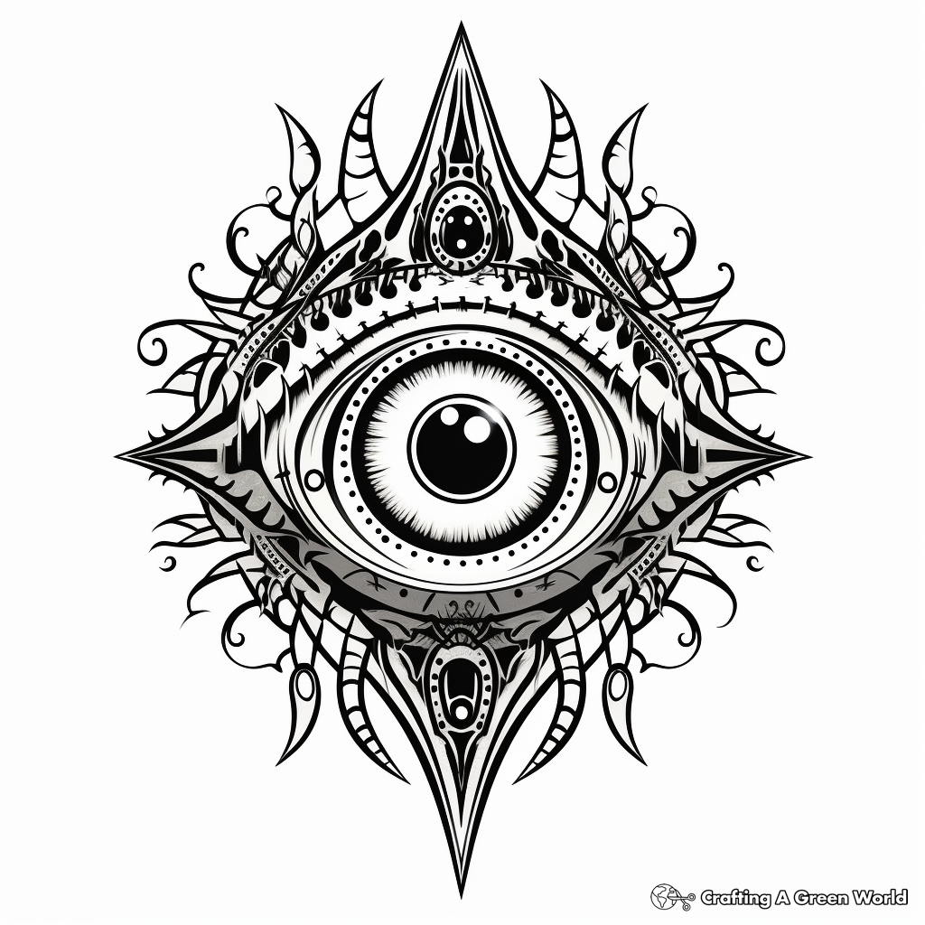 Evil Eye Protection Talisman: Culture Rich Coloring Pages 2