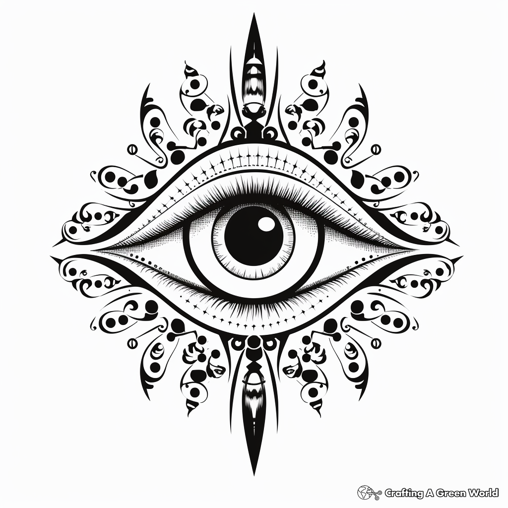 Evil Eye Protection Talisman: Culture Rich Coloring Pages 3